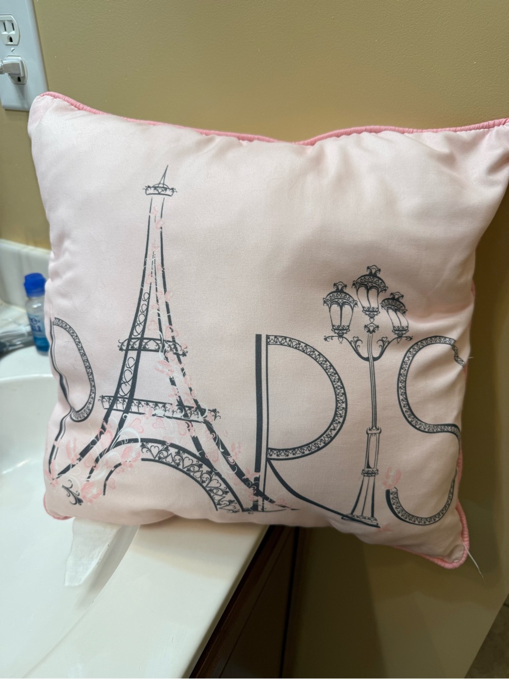 Nicole Miller Home Kids blush pink throw pillow